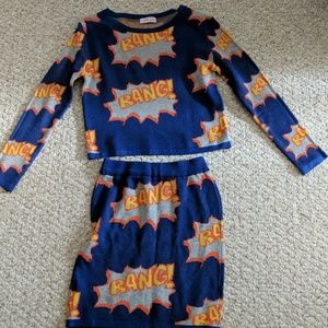 Pop art bang two piece set